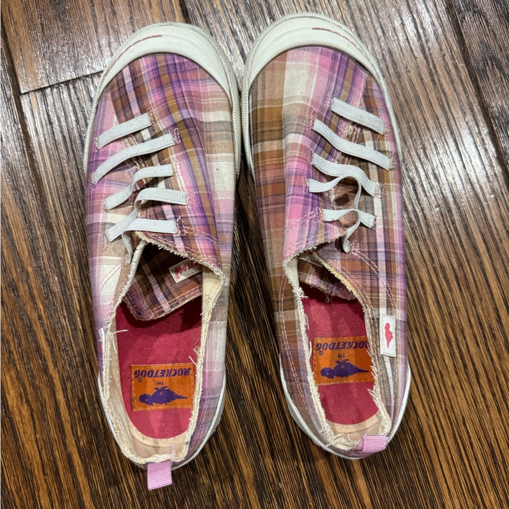 Rocket Dog Pink and White Sneakers Casual Canvas